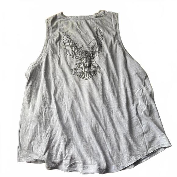 Harley-Davidson Tops - Harley-Davidson Lace-Up Sleeveless Tank – Women’s Large